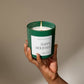 Candle: Happy Holidays 15 oz Soy Candle, Matte Jar-