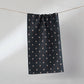 Geometry - Folk Pixel Mini Towel: Black