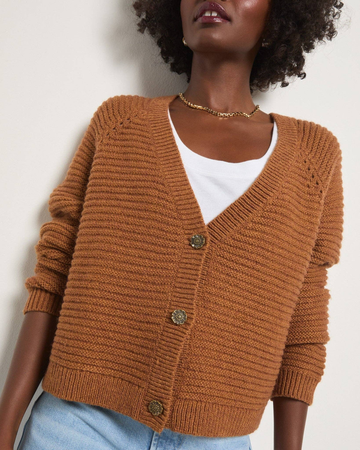 Seventy Eight and Sunny (SEAS) - Meadow Cardigan: Sea Grass / XL
