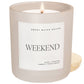 Candle: Weekend 15 oz Soy Candle, Matte Jar