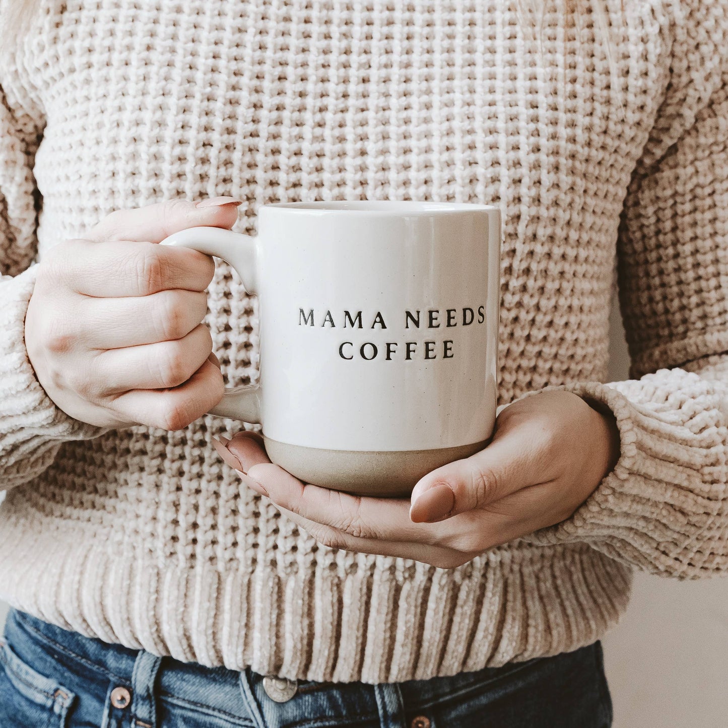 Mug: MAMA NEEDS COFFEE Stoneware Coffee Mug