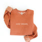 OAT COLLECTIVE - EMBROIDERED COZY SEASON Sweatshirt : VINTAGE WHITE LONG SLEEVE / S