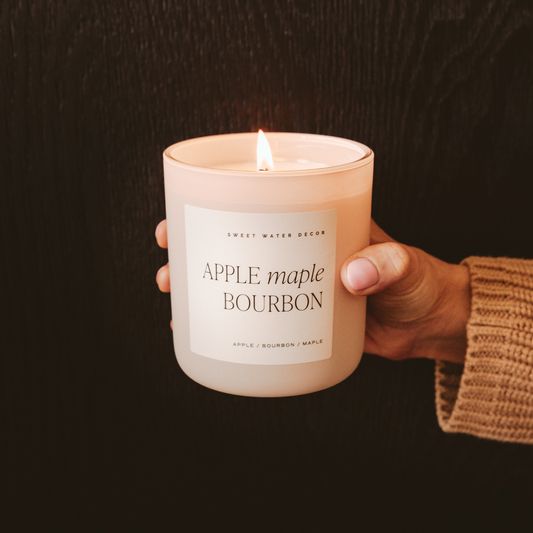 Candle: Apple Maple Bourbon 15 oz Soy Candle