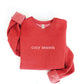 OAT COLLECTIVE - EMBROIDERED COZY SEASON Sweatshirt : VINTAGE WHITE LONG SLEEVE / M