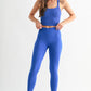 Venice Crossover Waist Leggings: DEEP INDIGO