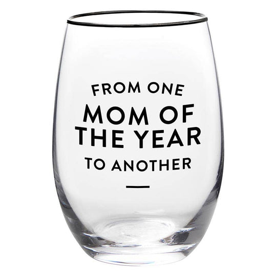Wine Glass- MOM of the YEAR