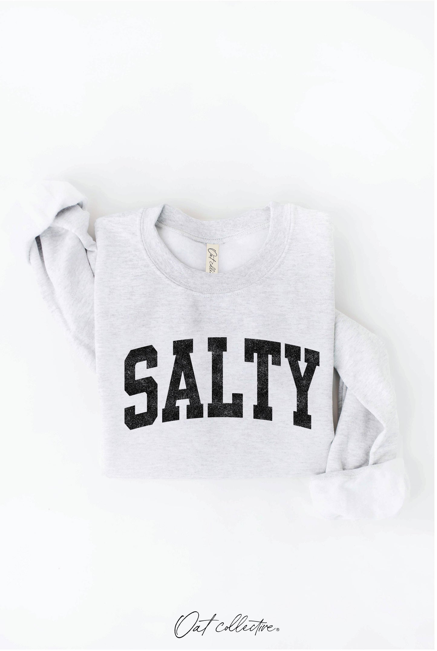 SALTY Graphic Sweatshirt: LIGHT BLUE
