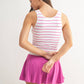 Classic Seamless Ribbed Tank Top: BLACK