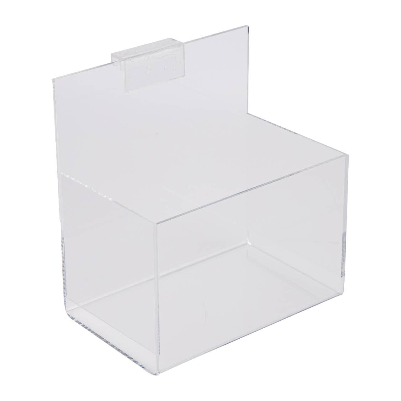 Store Supply Warehouse - Acrylic Single Display Bin For Slatwall Or Wire Grid