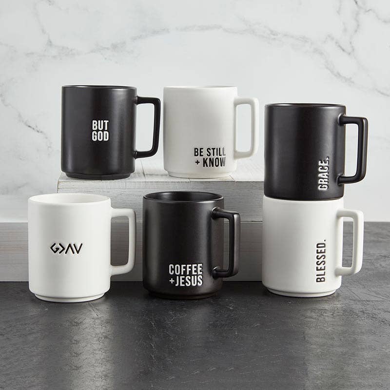 Matte Café Mug - Be Still + Know