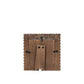 Devanie At Home - Wood scallop photo frame for 4x4 pic, espresso - 17020