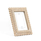 Devanie At Home - Wood photo frame SCALLOP for 5x7 pic, natural - 17028