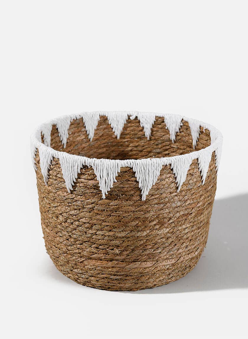 Jamali Garden - Timbuktu Cattails Basket (Close-out Sale): Small
