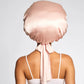 KITSCH - Adjustable Oversized Satin Bonnet- Blush