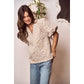 IVE - Floral Weave Of Serenity Blouse Top: OATMEAL / S-M-L(2-2-2)
