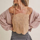 in february - EVERYDAY ESEENTIAL EASY LAYERING BALLOON SLV WAFFLE CARDIGAN: CAMEL / L