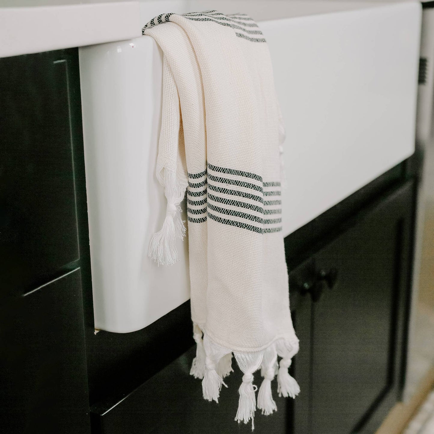 Turkish Cotton Hand Towel, Multi Stripe