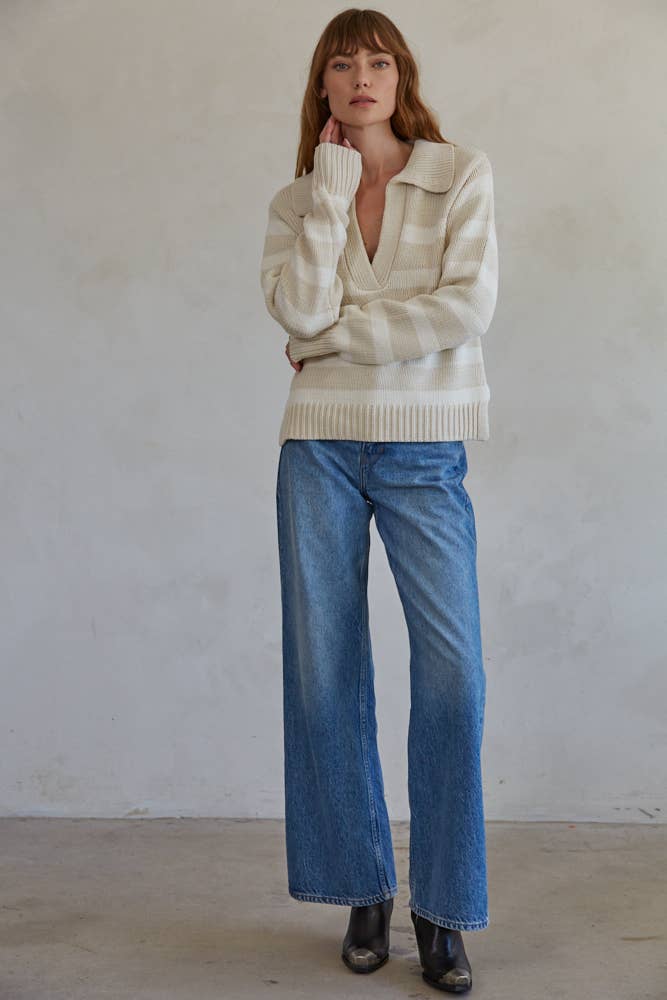 The Hayley Pullover: SAND CREAM