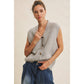 Textured Thermal Cozy Sweater Vest: HT. GREY
