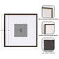 Kate and Laurel - Wilbanks Picture Frame Set: 18x18 matted to 8x8