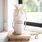 Liquid Therapy Wine Bag: White Cotton