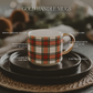 Mug: White Plaid Coffee Mug