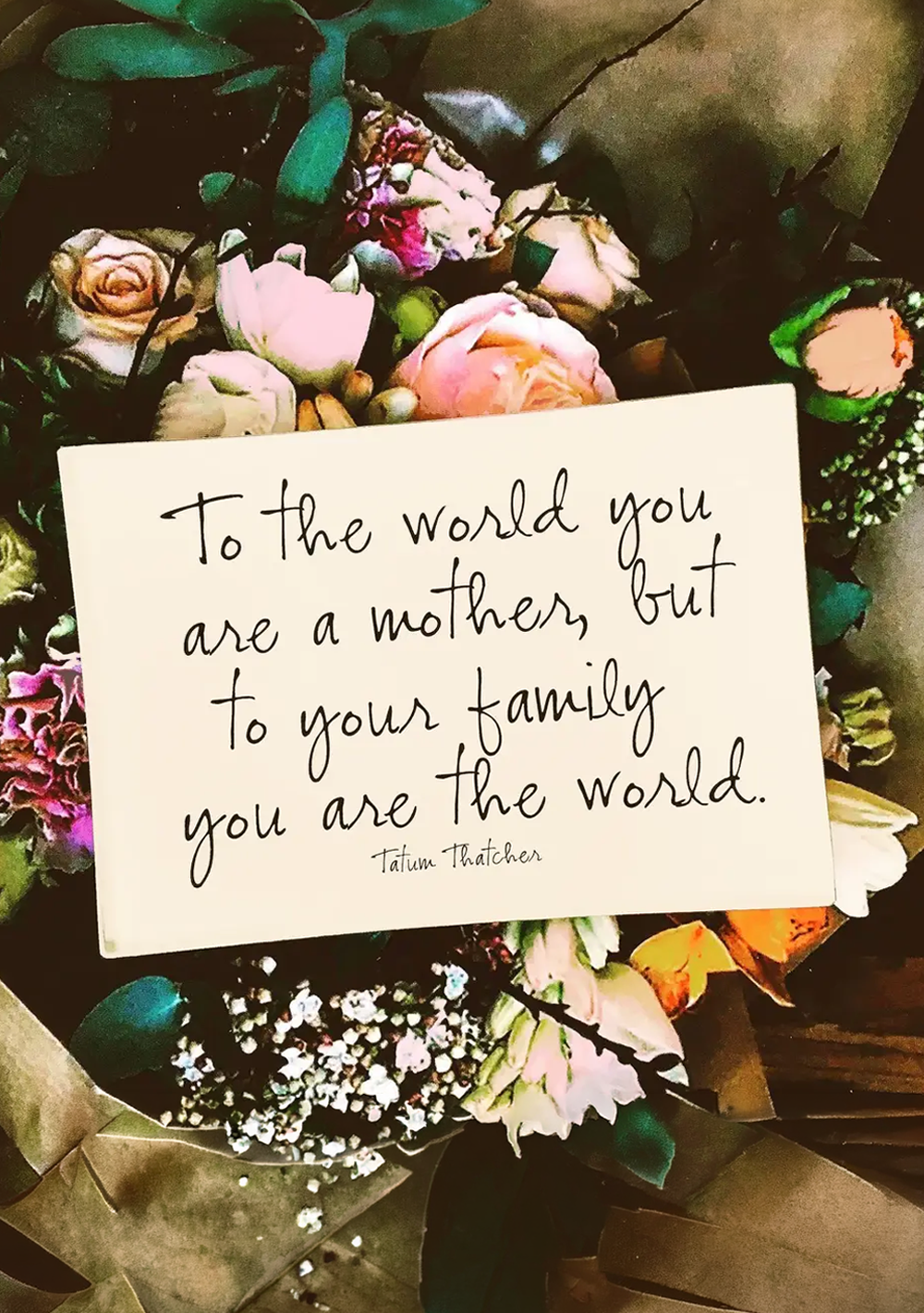Ben's Garden - To The World You Are A Mother Decoupage Glass Tray: 4"X 6"