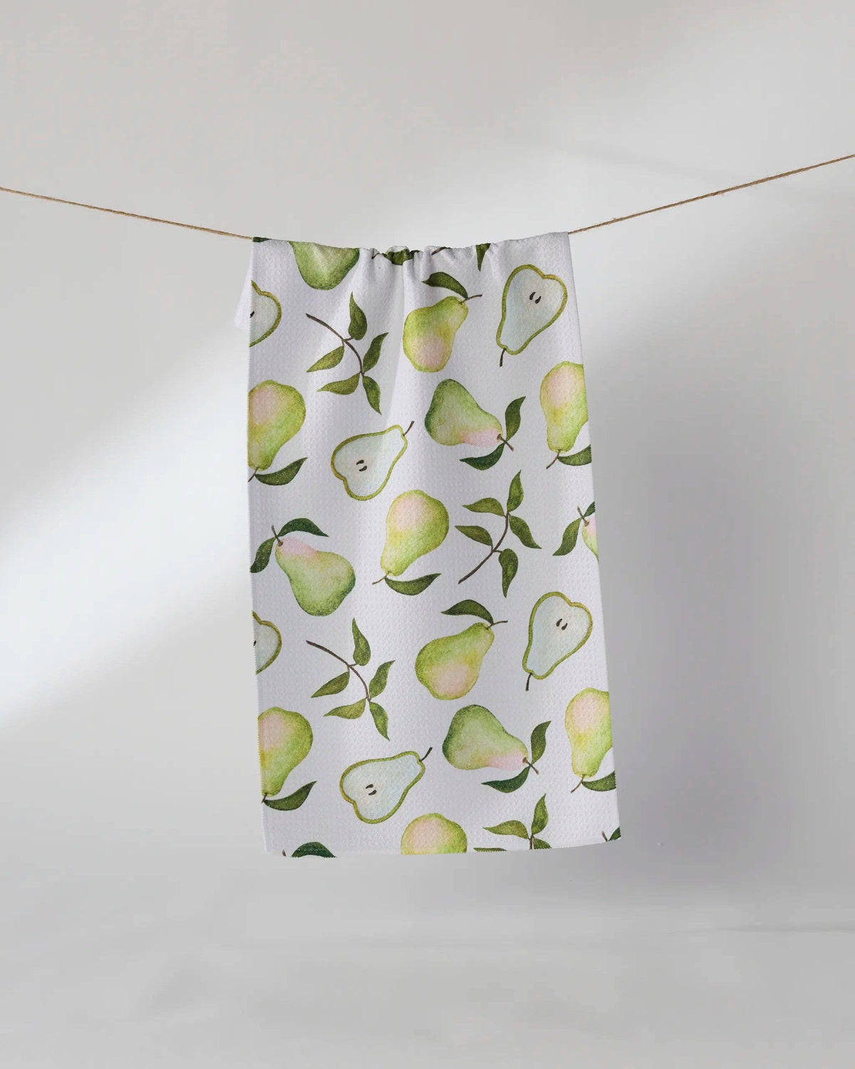 Geometry - Pearwood Mini Towel: White