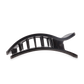 TELETIES - Jet Black | Large | Flat Rectangle Hair Clip
