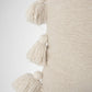 Coraline Textured Pillow Cover with Side Tassels 20x20