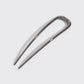Metal French Hair Pin - Hematite