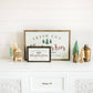 Fresh Cut Christmas Trees | Wall Art: Light Brown Frame / 12 inches x 8 inches