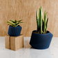 Modern Indoor Planter | Midnight Black / 6 Inches