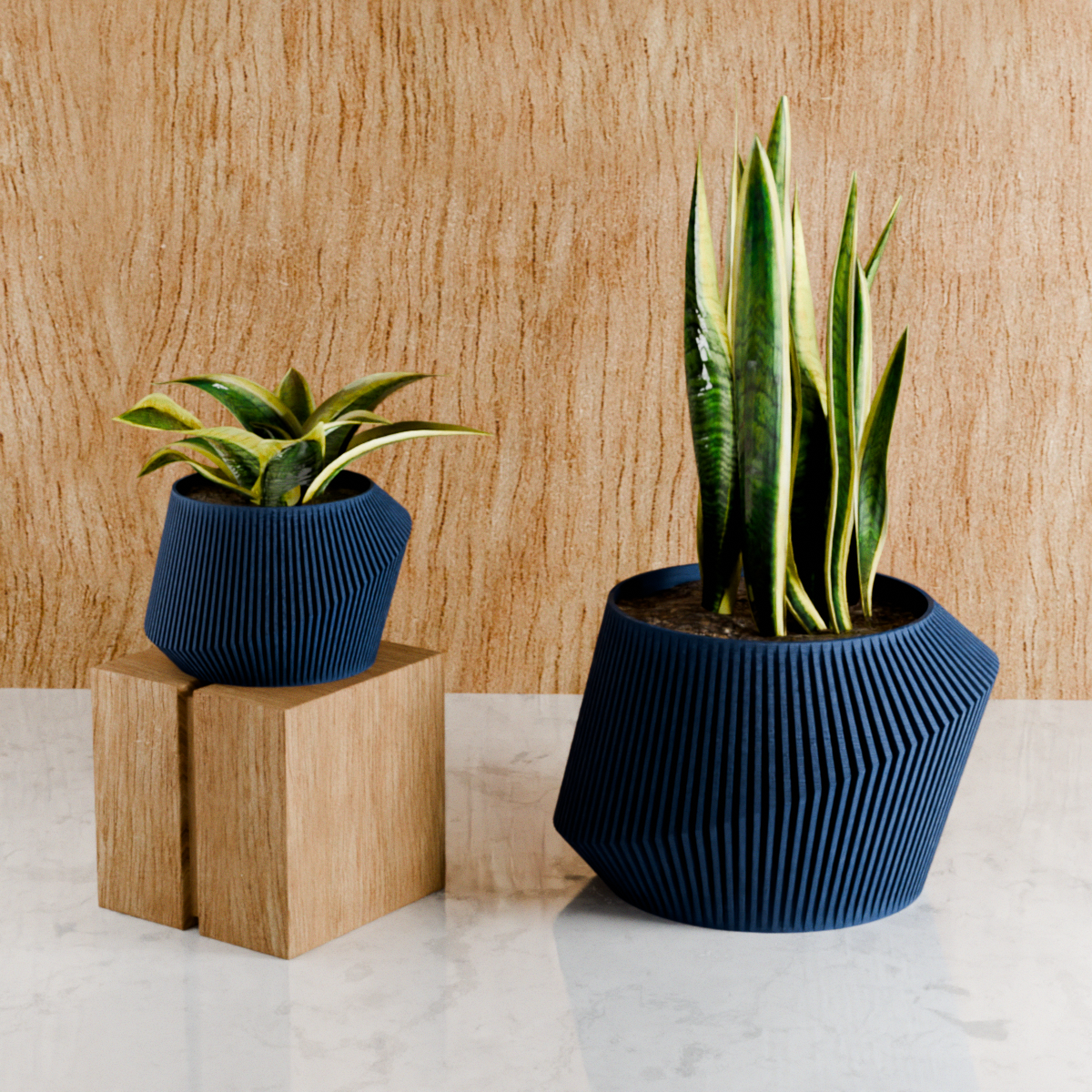 Modern Indoor Planter | Midnight Black / 6 Inches