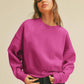 Honestee - Blank Short Cropped Long Sleeve Sweatshirt: MUSTARD / XL