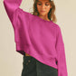 Honestee - Blank Short Cropped Long Sleeve Sweatshirt: Burgundy / L