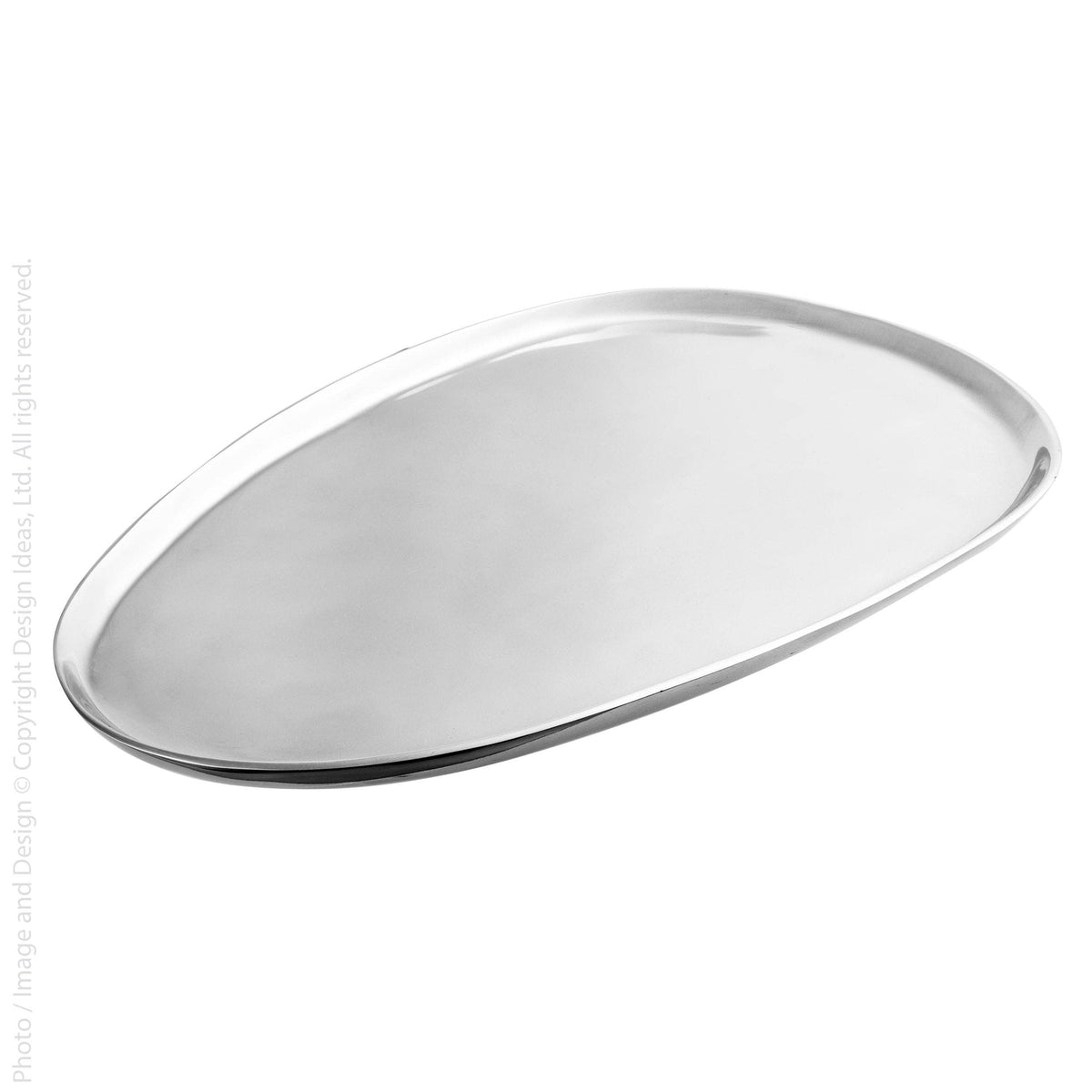 Aluna™ tray (18 x 11 in.): Silver