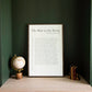 The Man in the Arena | Wall Art: Soft White-Black Text / Light Brown / 8 inches x 12 inches