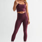 Mono B - Venice Crossover Waist Leggings: DEEP FOREST / S:M:L (2:2:2)