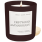 Candle: Driftwood and Mahogany 15 oz Candle, Matte Jar