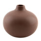 47th & Main (Creative Brands) - Matte Coffee Ceramic Bud Vase: Ceramic / 4.5" Dia x 4" H