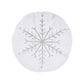 O Christmas Tree Round Metallic Snowflake Pillow: Round