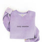 OAT COLLECTIVE - EMBROIDERED COZY SEASON Sweatshirt : VINTAGE WHITE LONG SLEEVE / XL