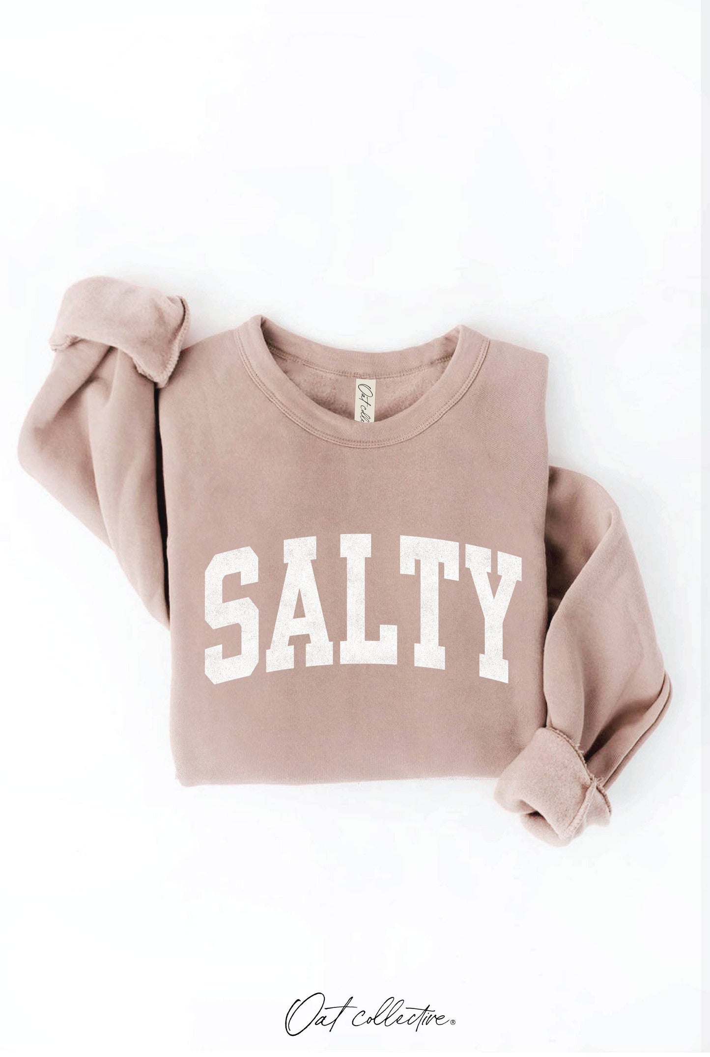 SALTY Graphic Sweatshirt: LIGHT BLUE