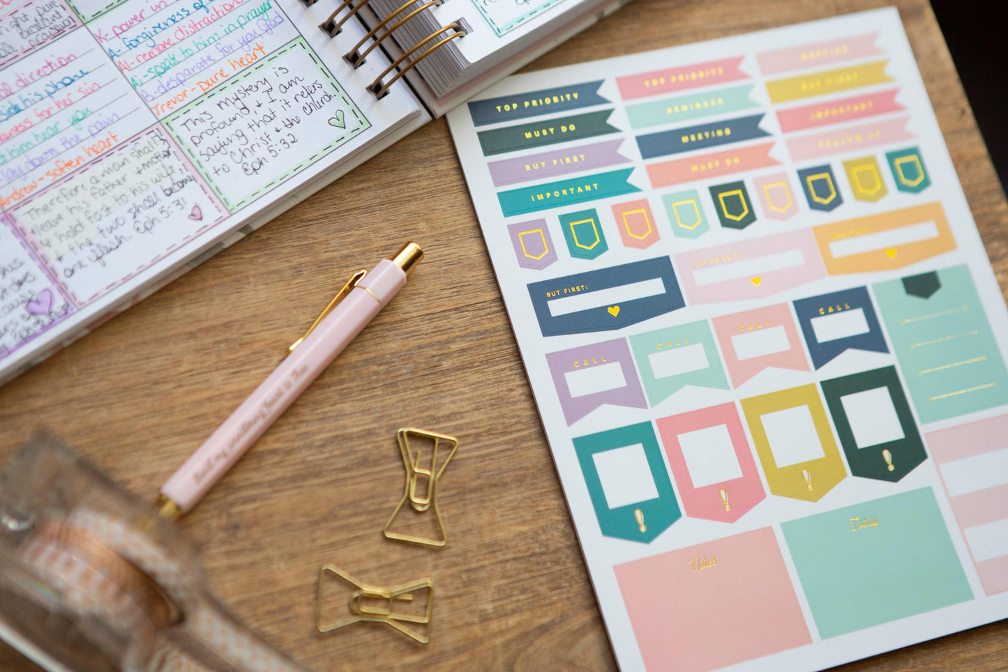 Chosen & Cherished - Planner Stickers | Sticker Set For Planner