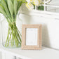 Devanie At Home - Wood photo frame SCALLOP for 5x7 pic, natural - 17028