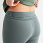 Venice Crossover Waist Leggings: HALOGEN BLUE