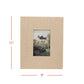 Foreside Home & Garden - 4x6 Photo Sonia Textured Picture Frame Metal Beige