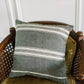 Creative Women - 18" Aden Cotton Throw Pillow Cover: Natural with Navy