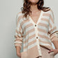 Cozy and Free Striped Cardigan: SKY BLUE/CREAM